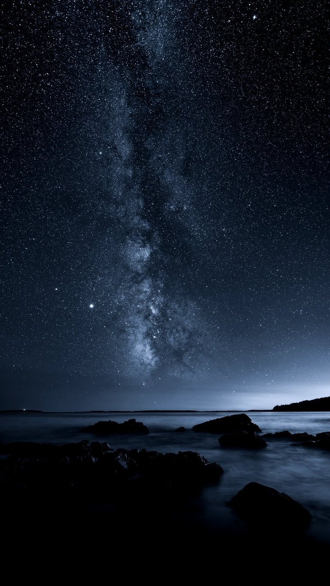 starry night sky with the milky way