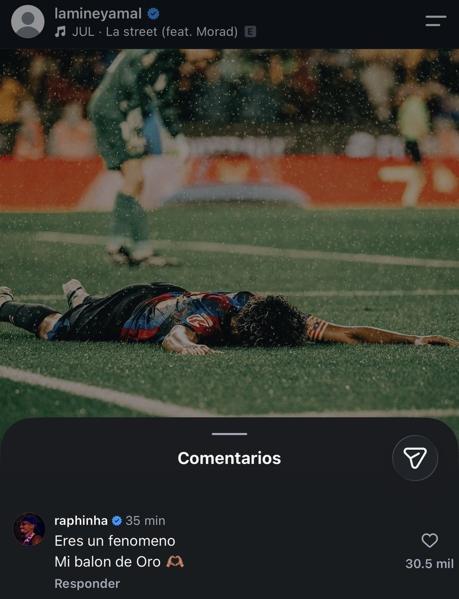 Raphinha praises Lamine Yamal