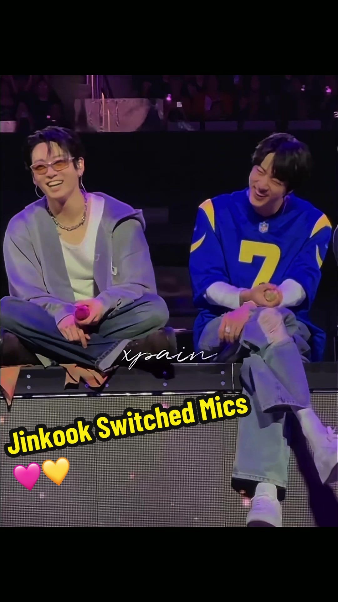 Jungkook Jin mic switch Please Jungkook Jin mic switch Please