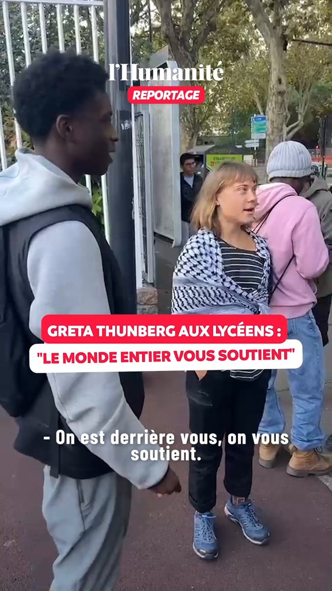 Greta Thunberg France rioters