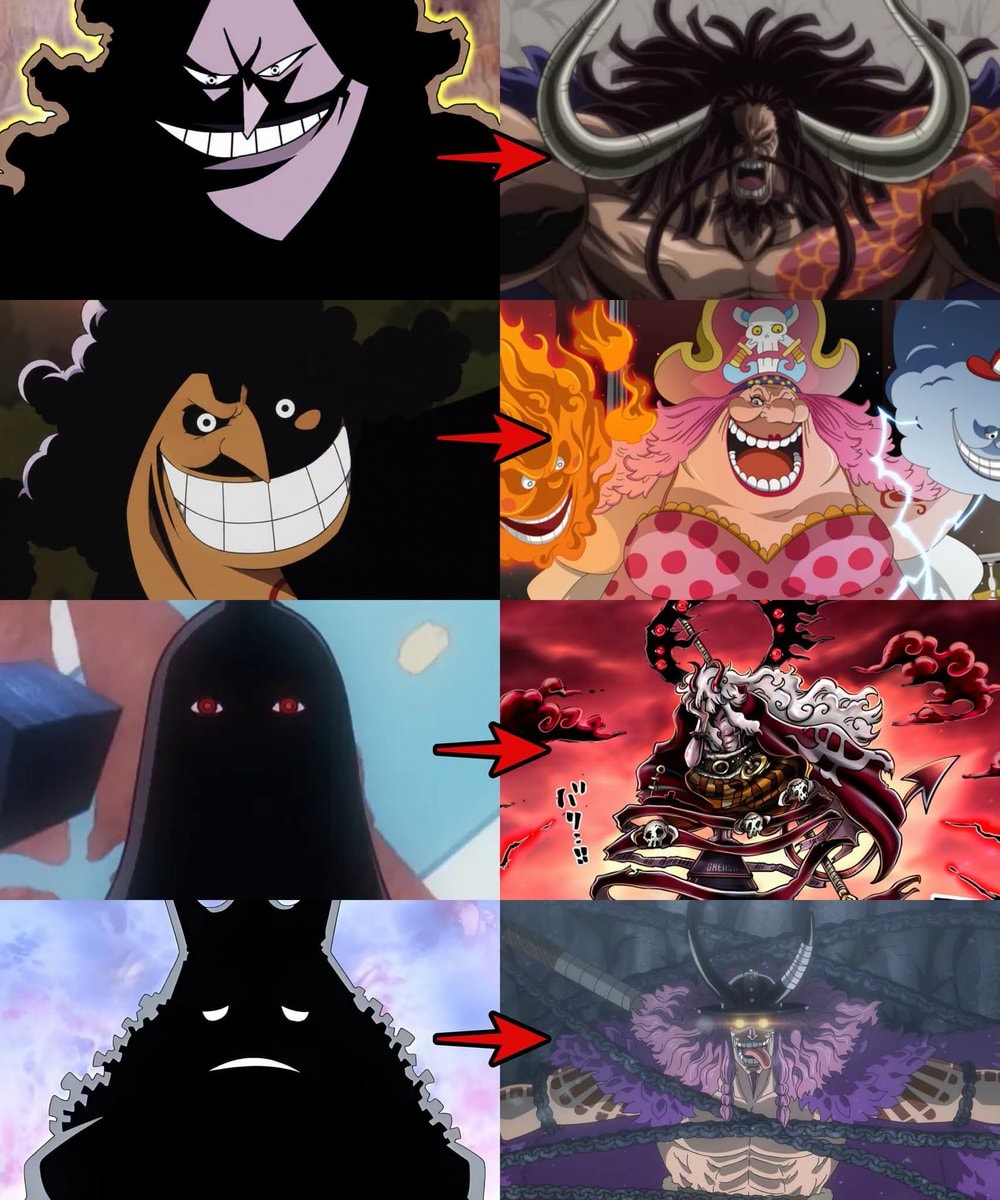 One Piece silhouette comparison