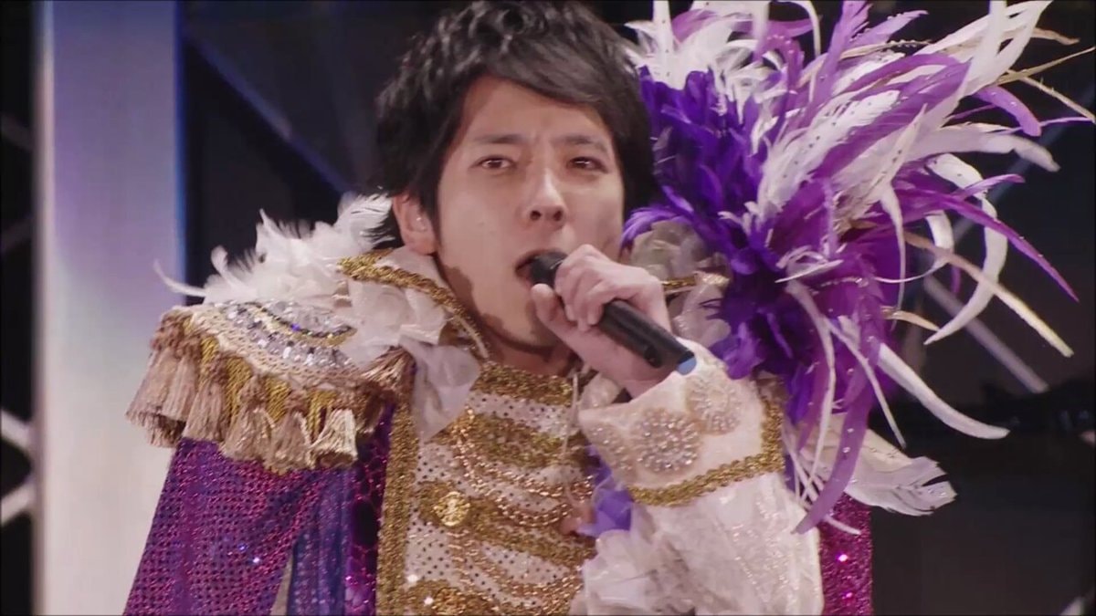 male performer singing