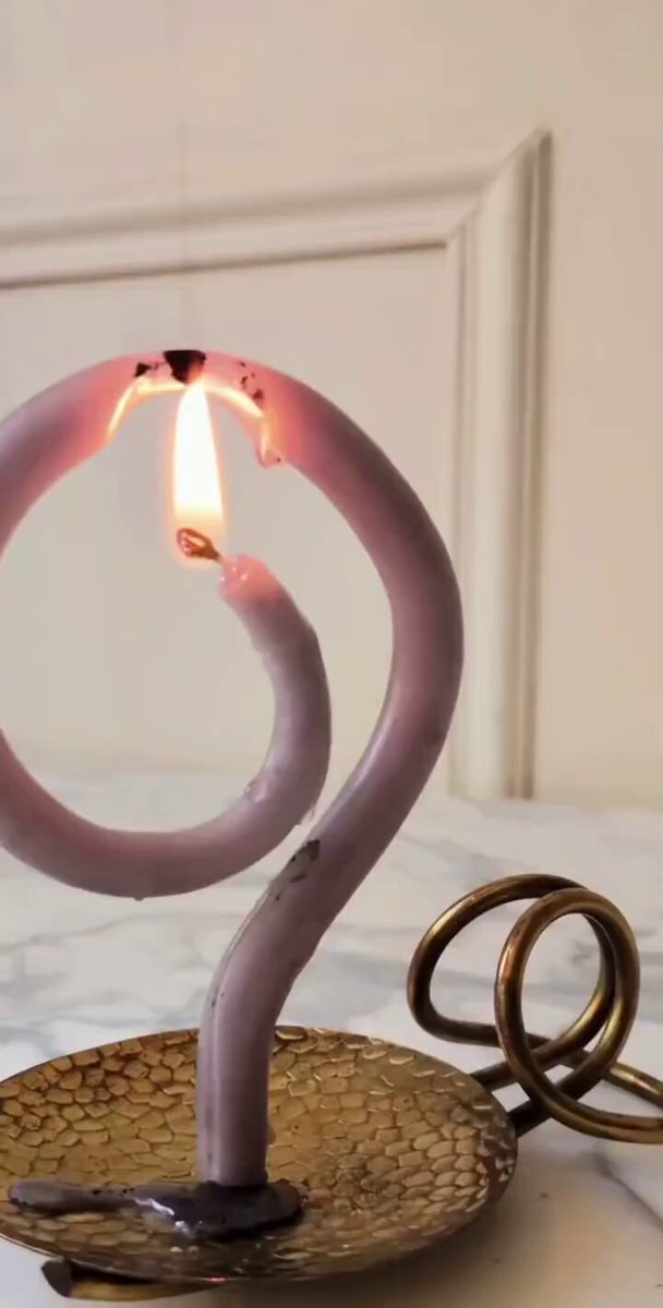 spiral candle creativity