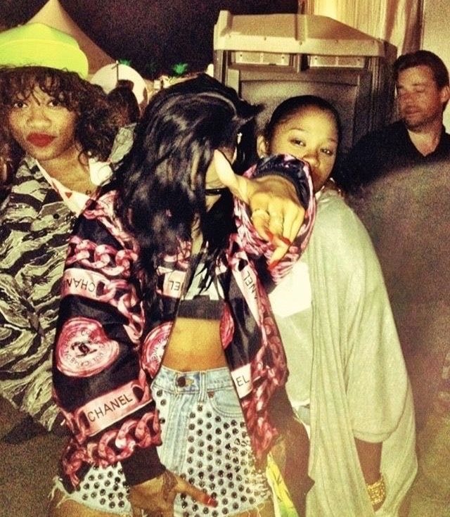 three women at a party three women at a party