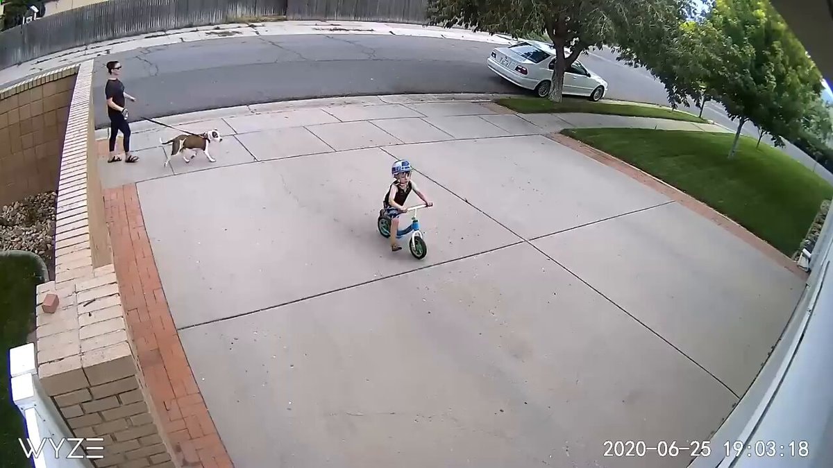 Kindness over annoyance with a boy on a bike