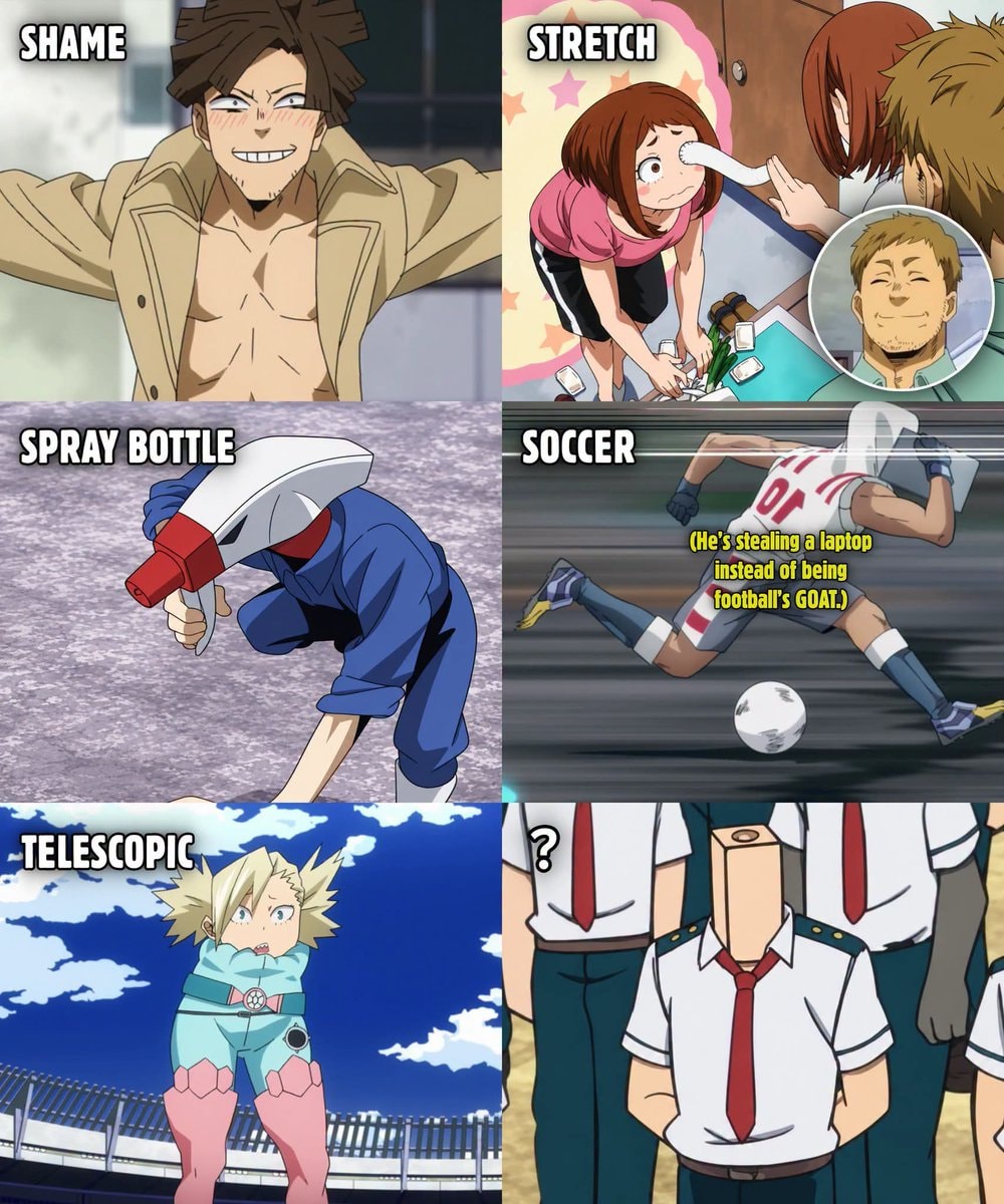 MHA weird quirks