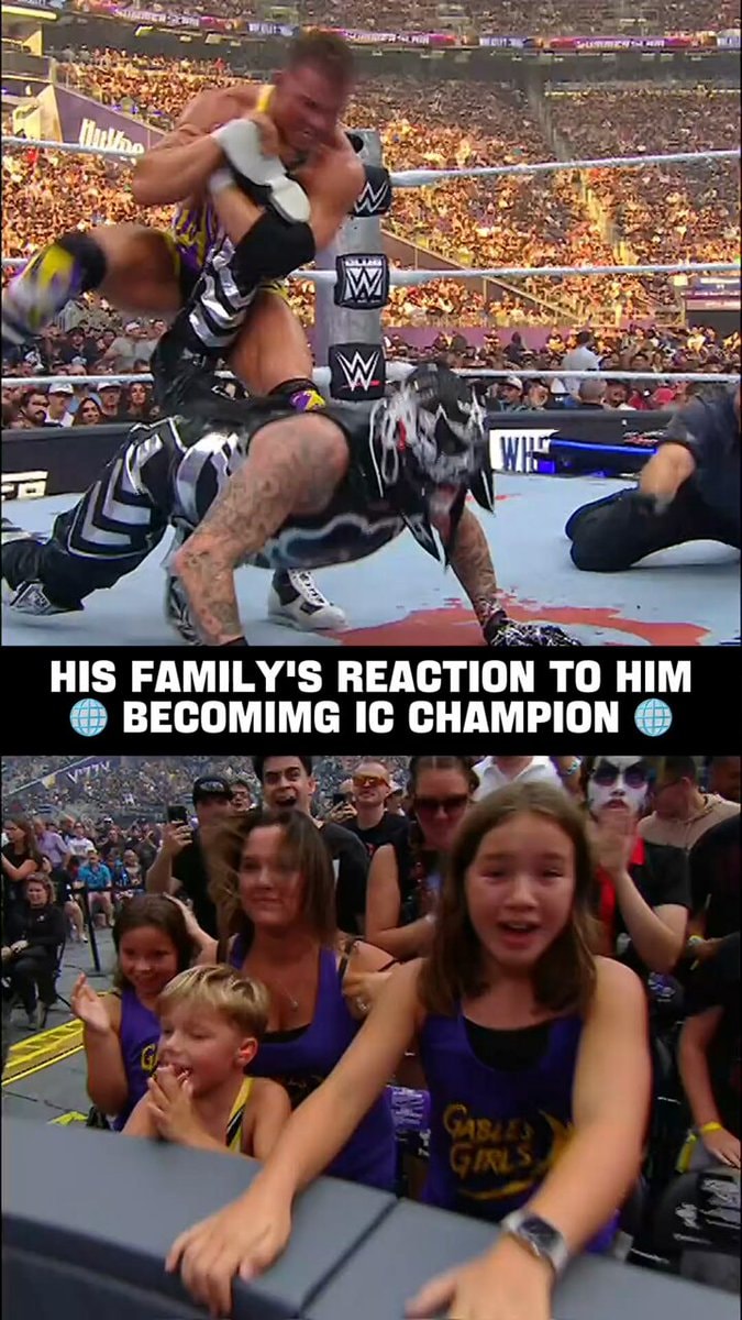Chad Gable family reaction WWE IC Championship