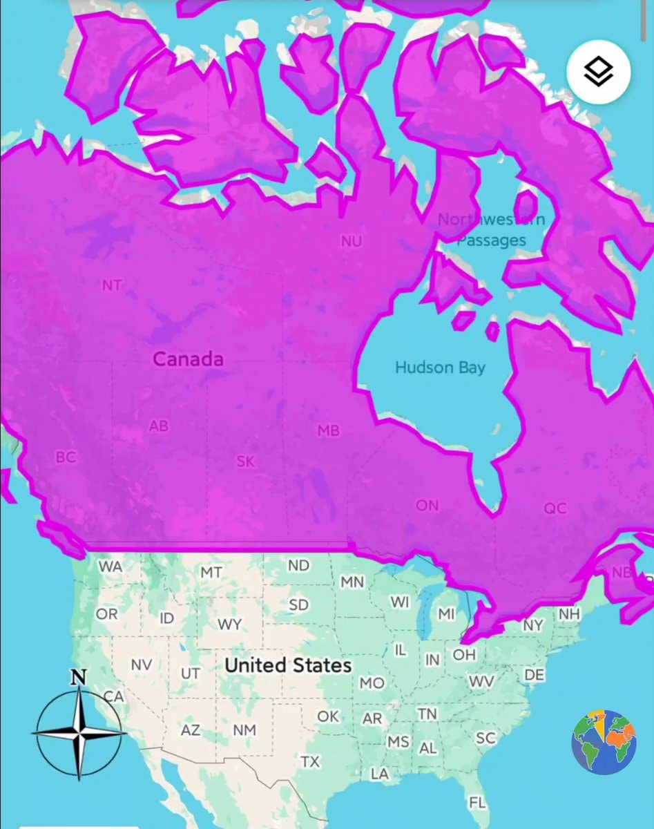 True Size of Canada 🇨🇦