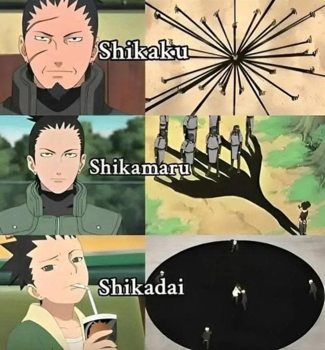 Shikaku Shikamaru Shikadai Naruto comparison