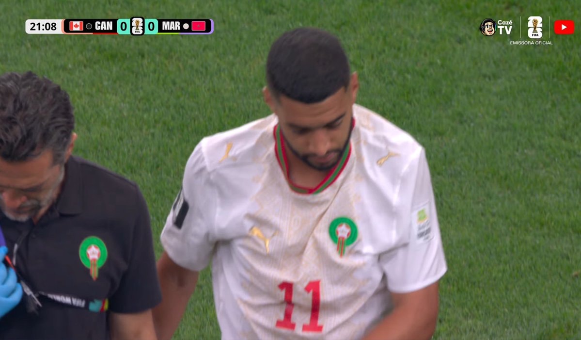 Saibari injury Morocco vs Canada