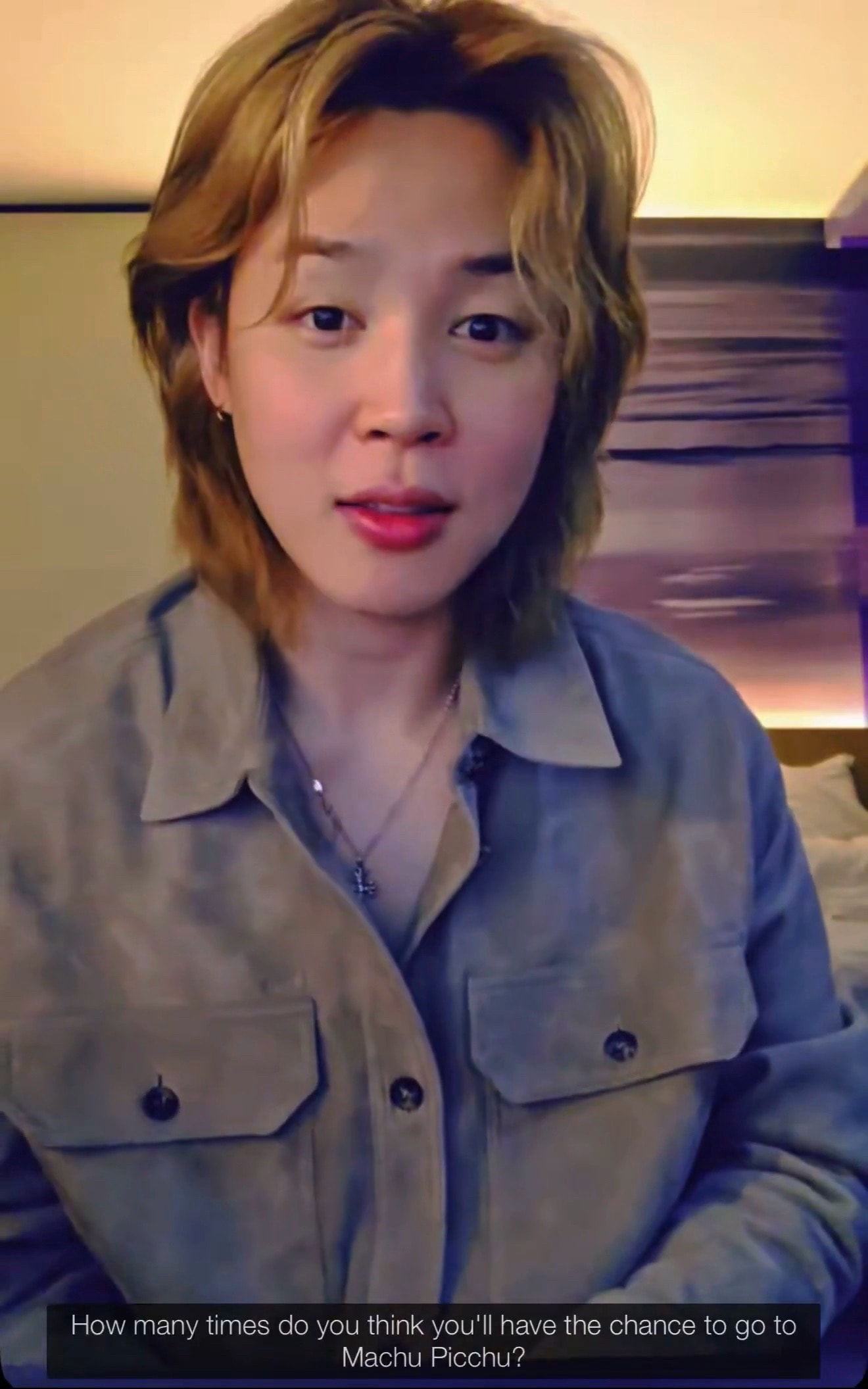 Jimin Taehyung Machu Picchu plan