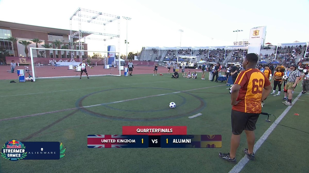 Wardrobe penalty kick celebration Streamer Games