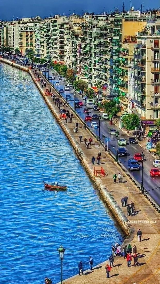 Thessaloniki Greece coastal view