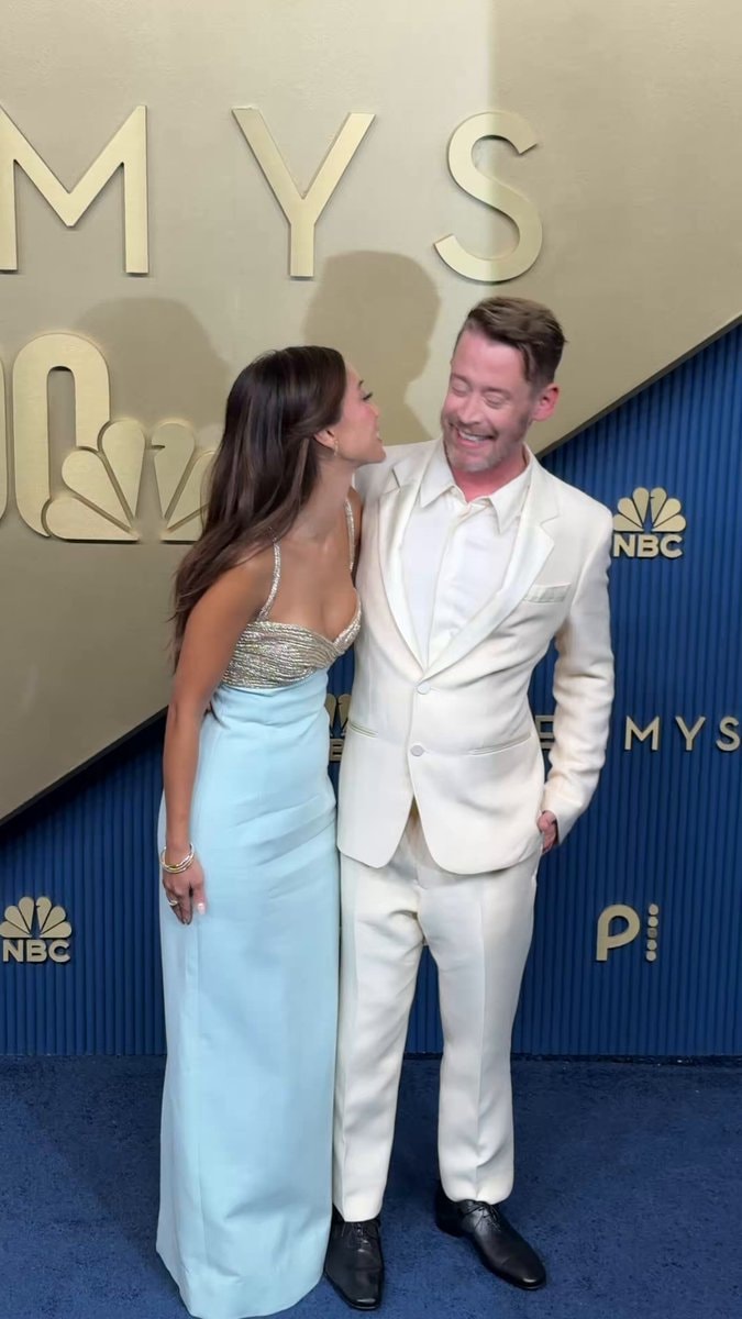 Brenda Song and Macaulay Culkin at the Emmys