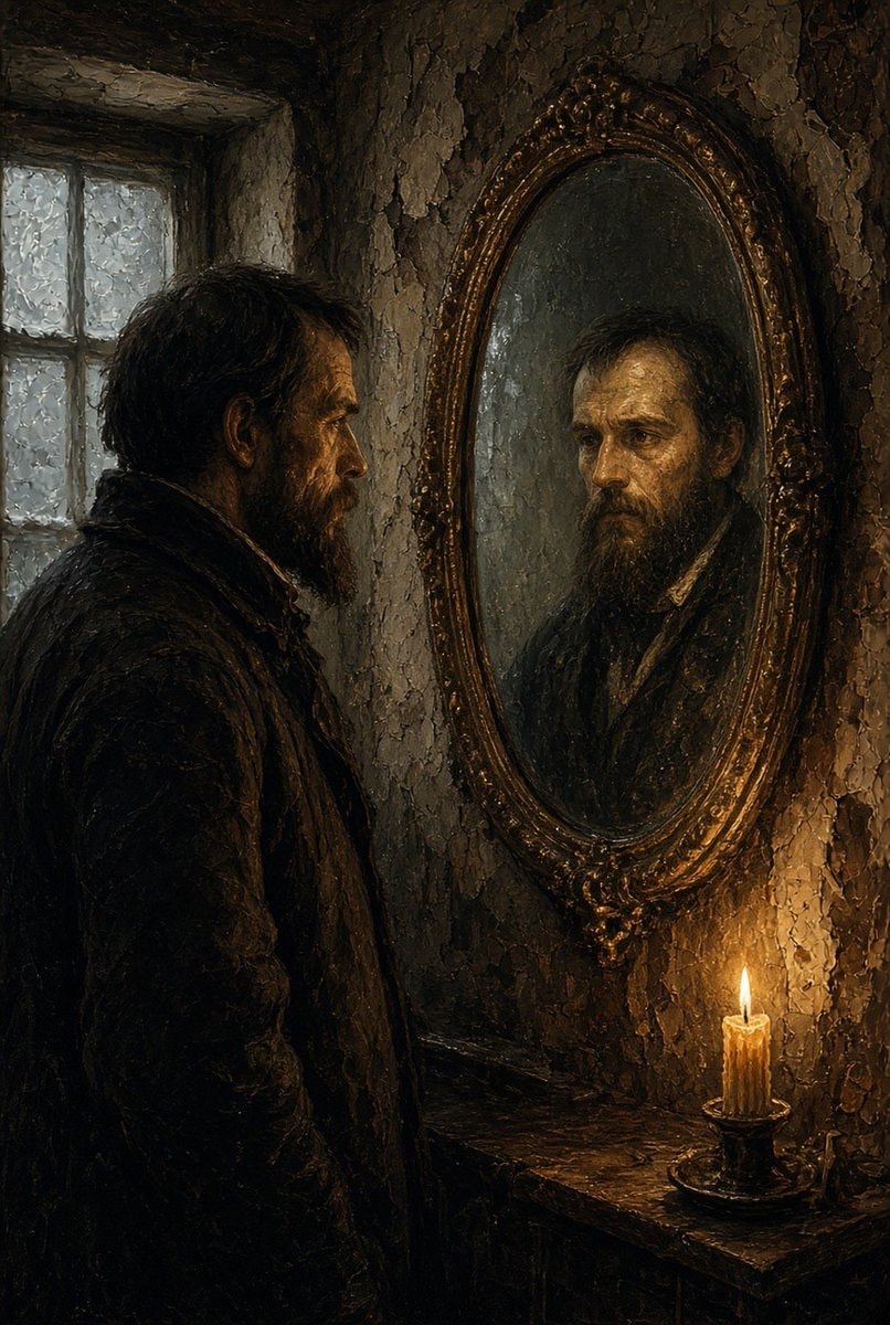 Fyodor Dostoevsky mirror reflection