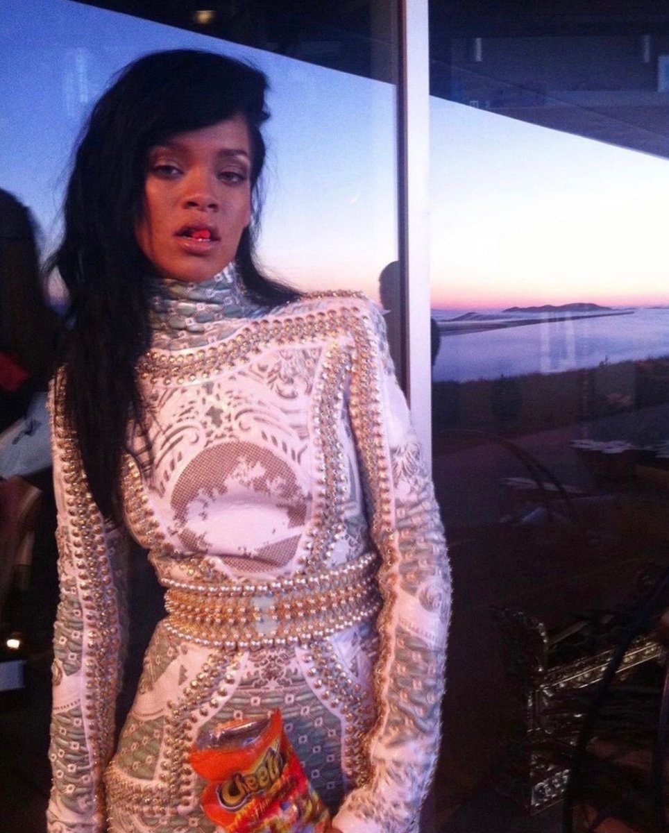 Rihanna Cheetos Flamin Hot bag (photo 1 of 2)