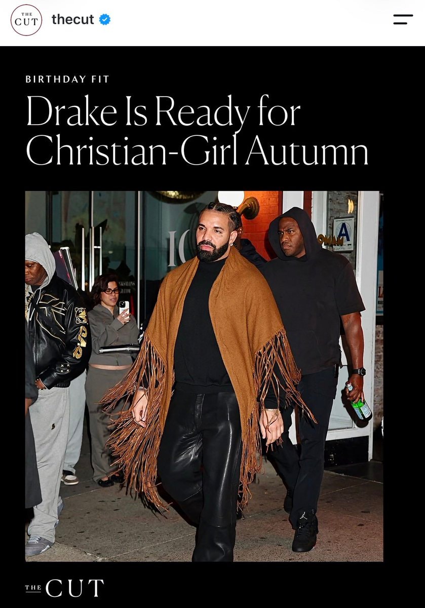 Drake walking with security