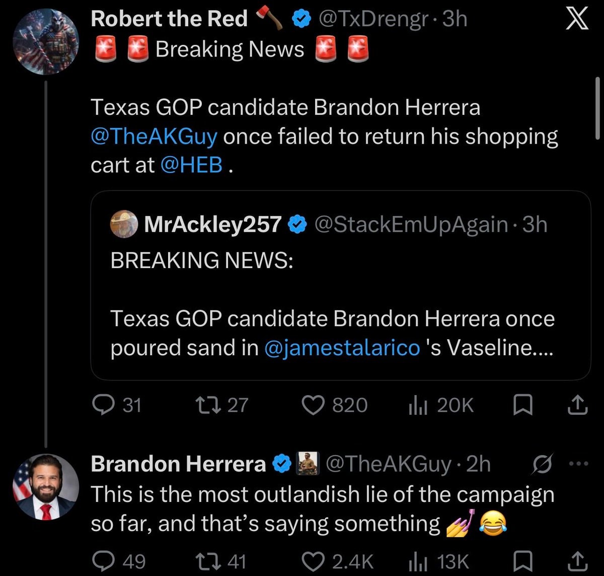 Brandon Herrera past remarks controversy