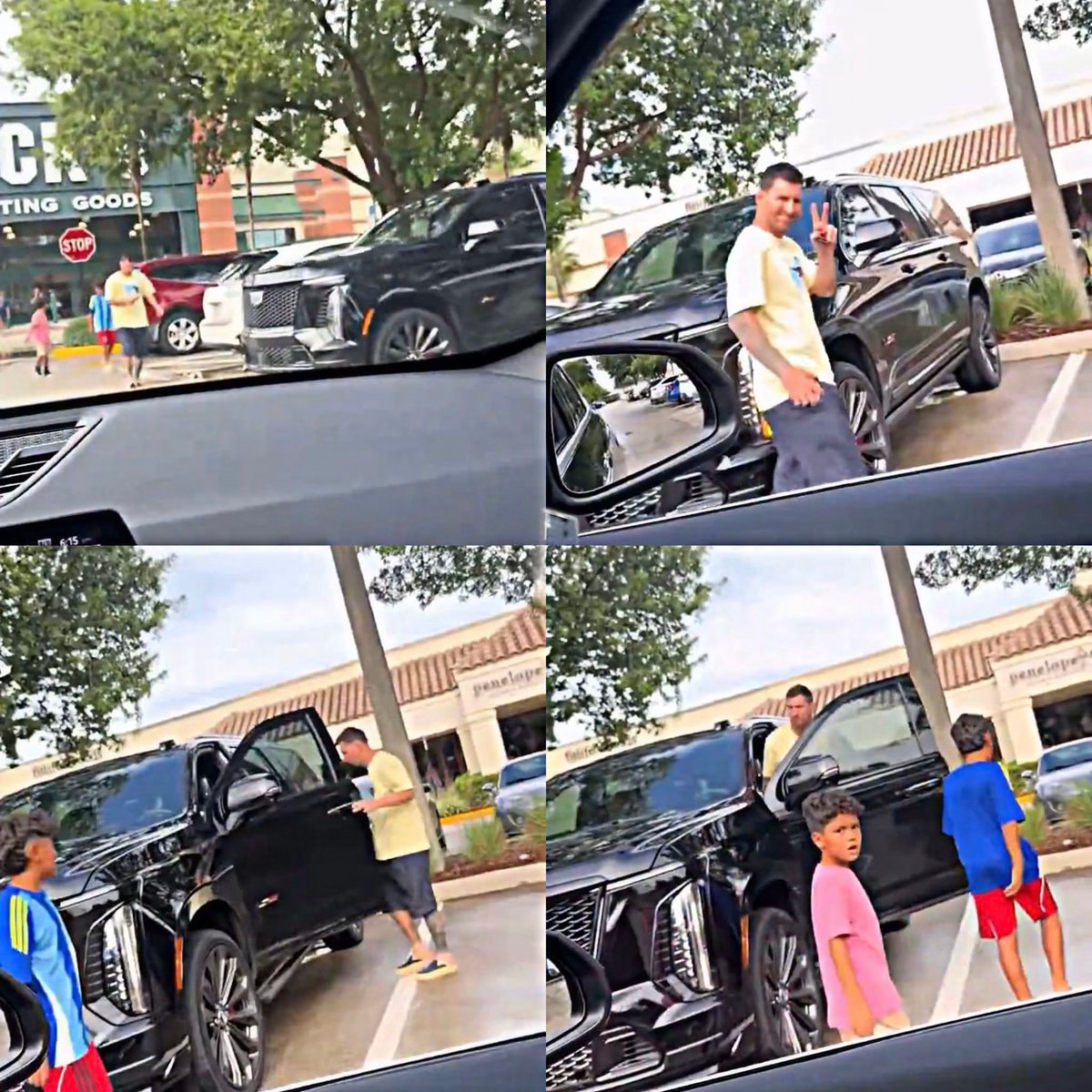 Lionel Messi casual Miami encounter