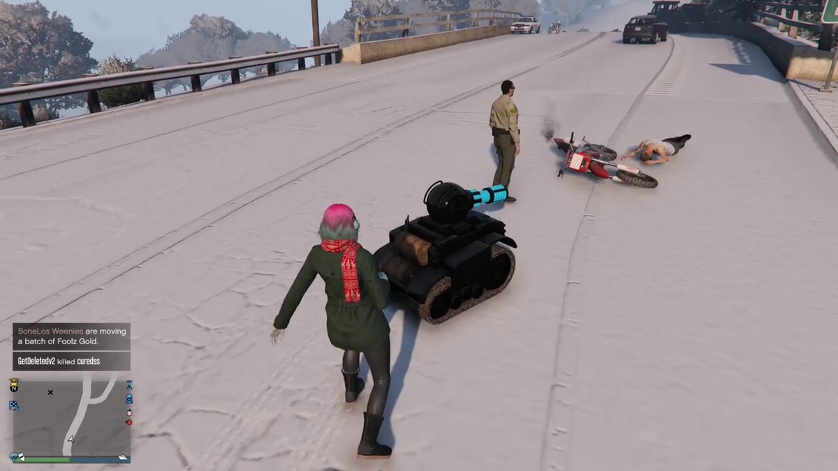 GTA Cop Steals RC Tank 🙂