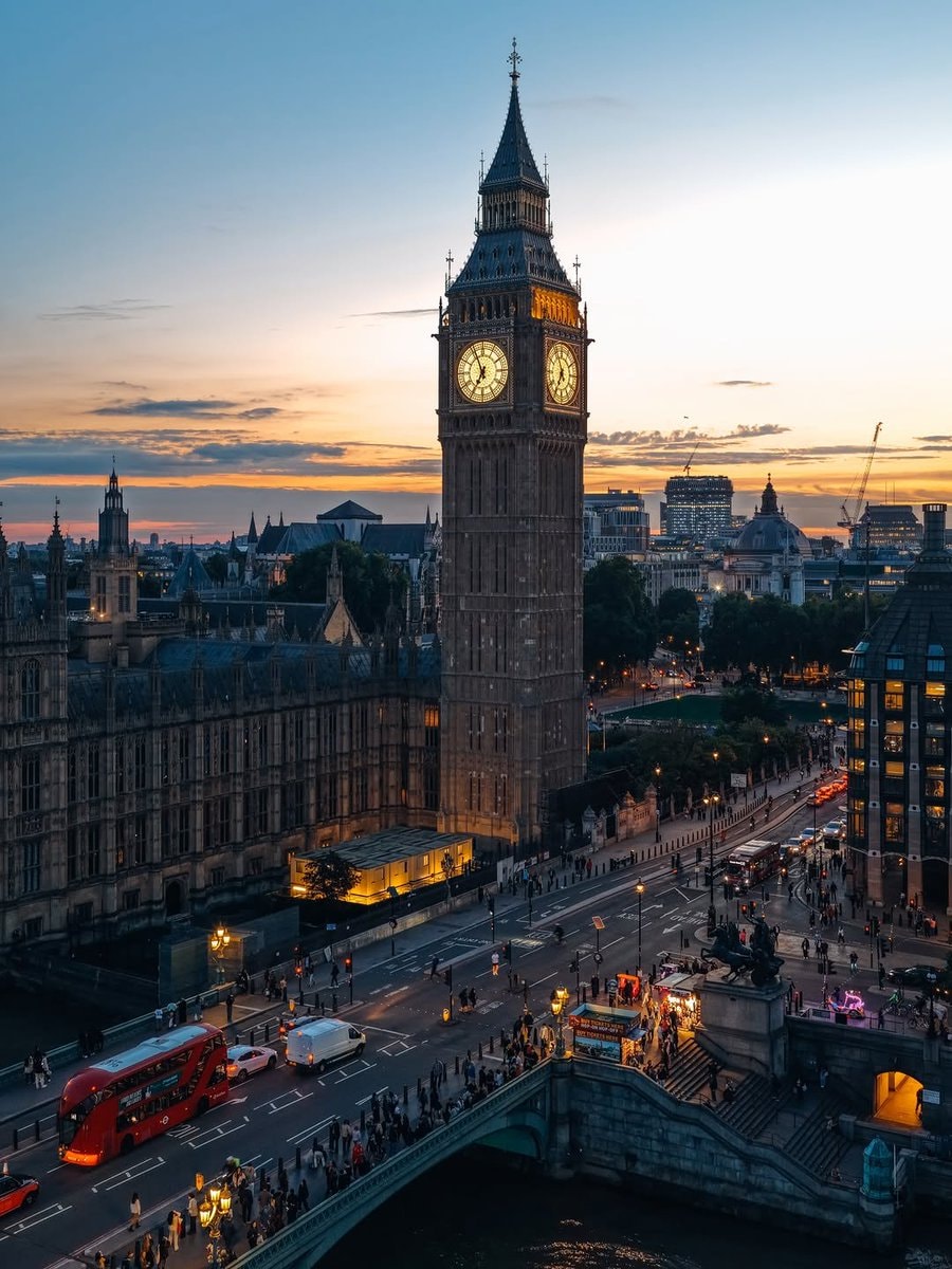 London United Kingdom at dusk