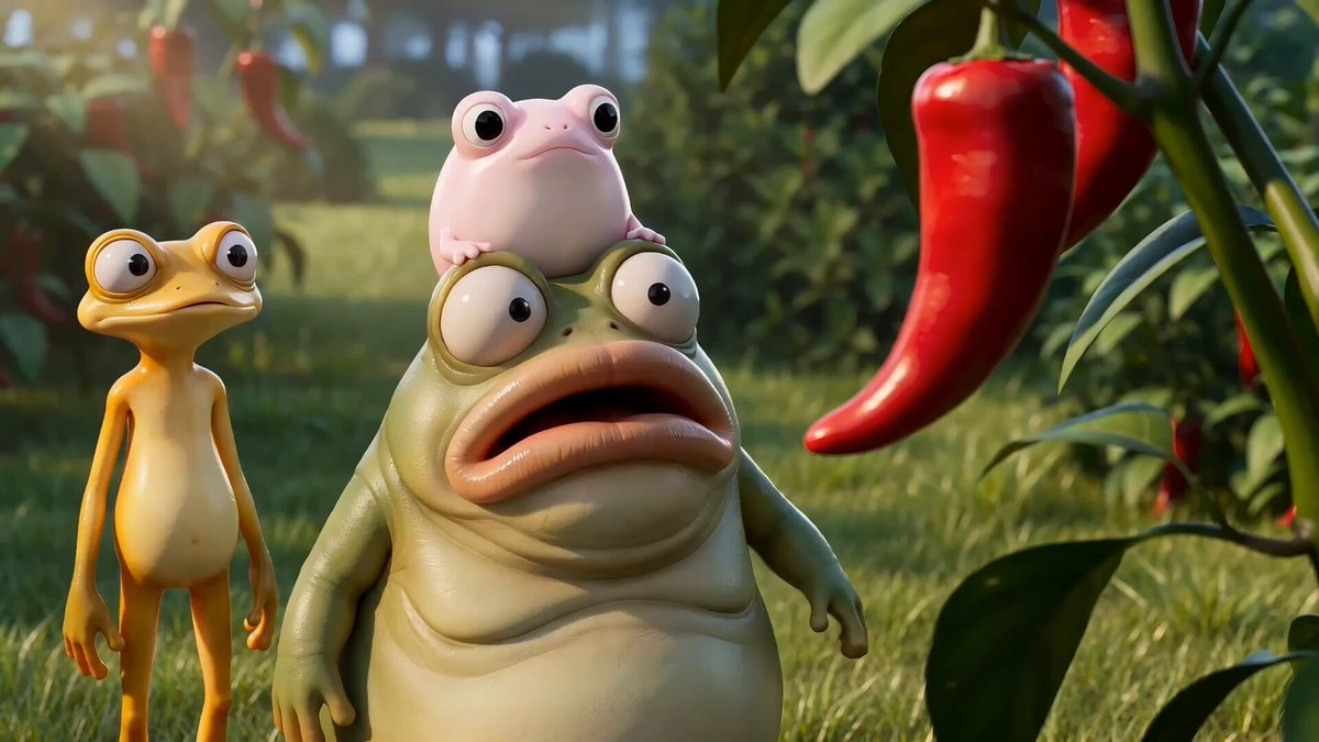 AI 3D animation frogs AI 3D animation frogs