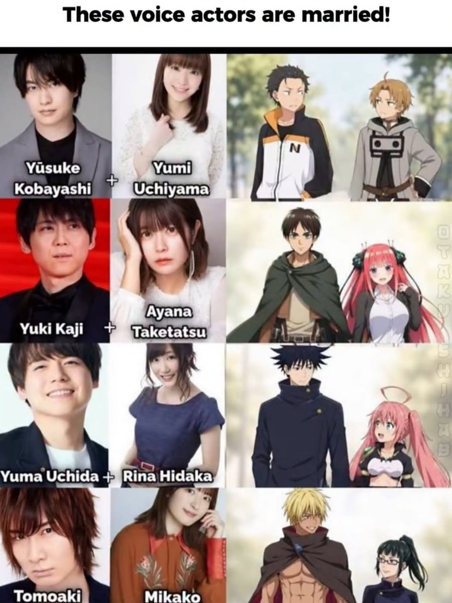 Voice actor couples list