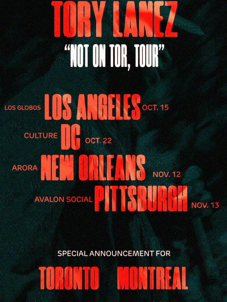 Tory Lanez tour announcement (photo 2 of 2)