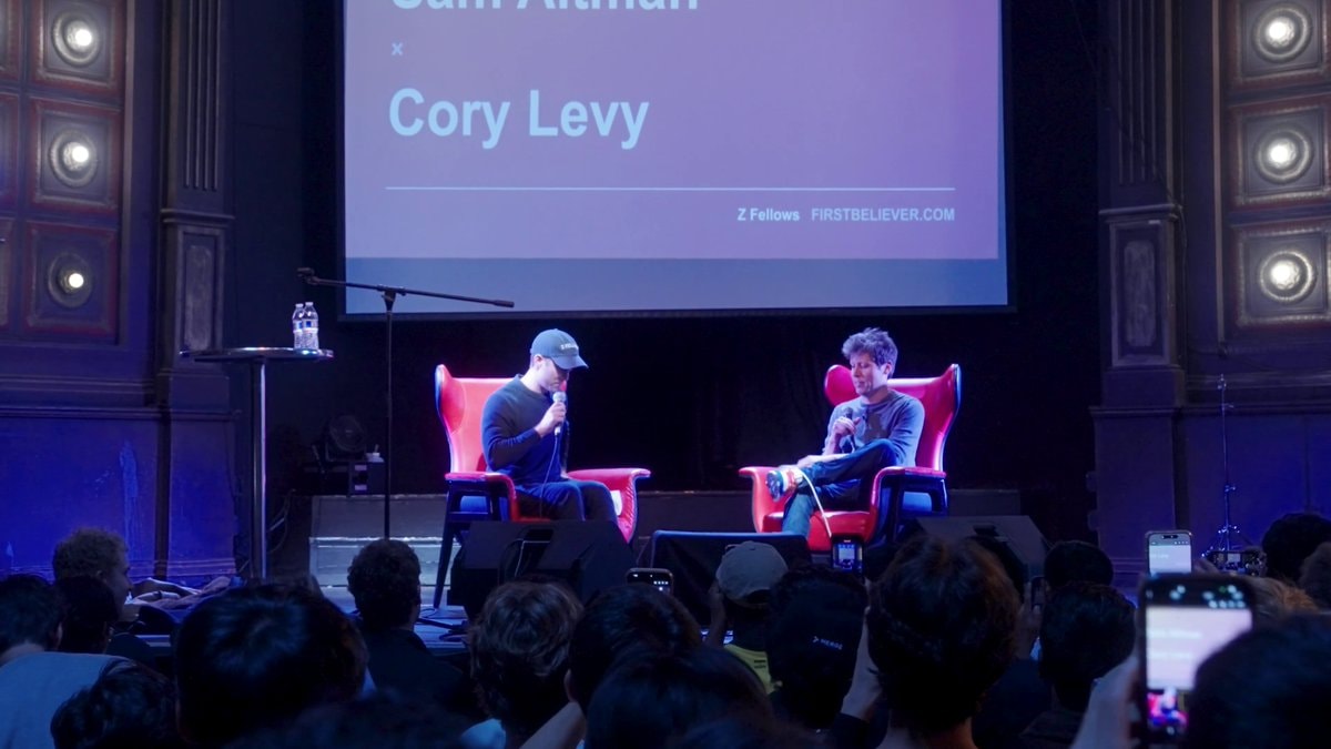 Sam Altman talks to Z Fellows
