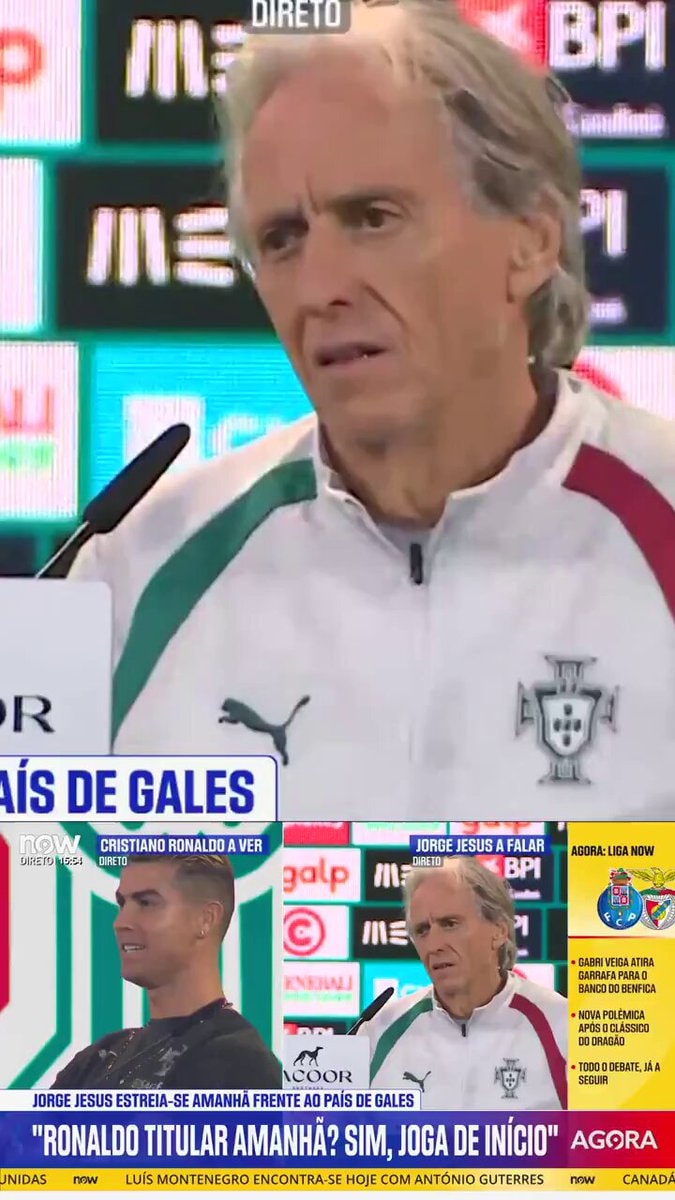 Jorge Jesus on Ronaldo questions