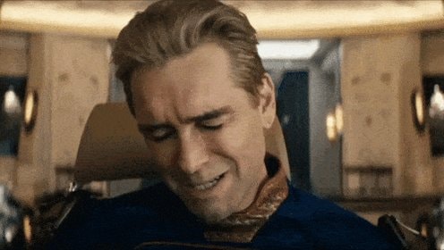 Anthony Starr Homelander crying GIF