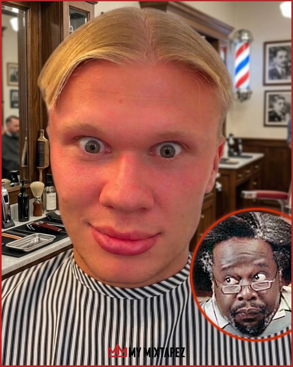 Erling Haaland short hair