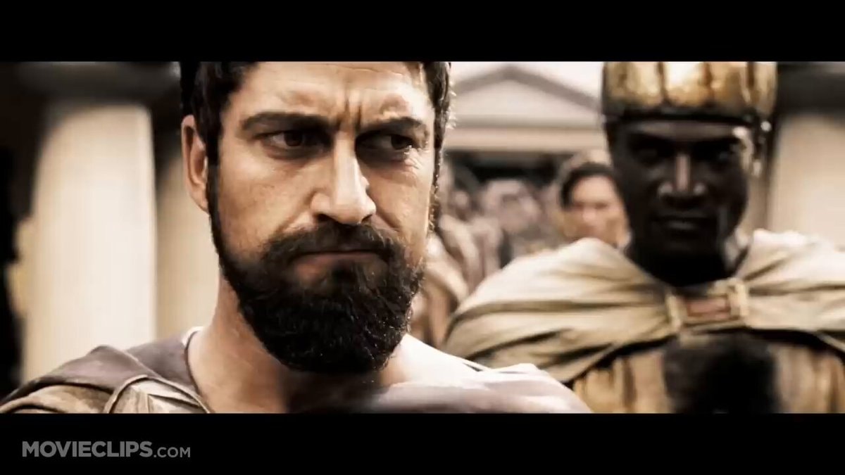 Gerard Butler 300 screaming scene