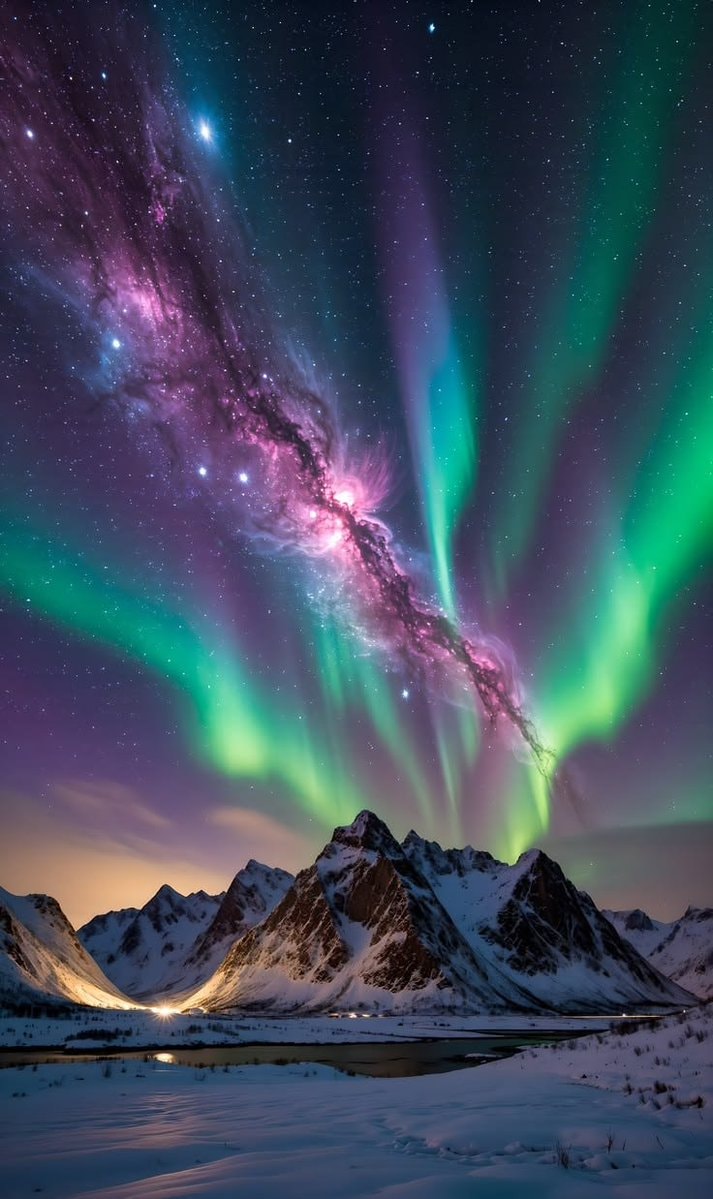 Aurora Borealis display Aurora Borealis display