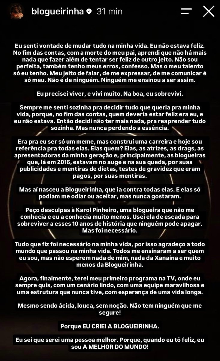 Blogueirinha new TV show announcement (photo 2 of 2)