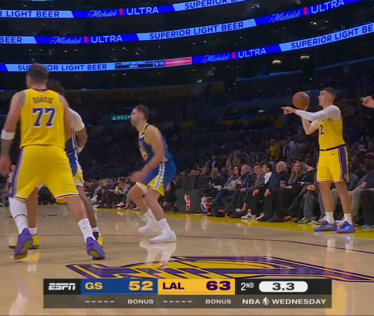 Luka Doncic speaks to Yaxel