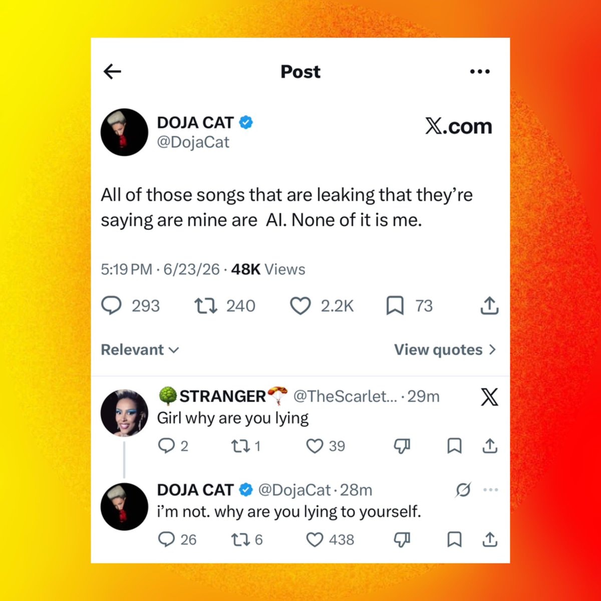 Doja Cat AI leaked songs (photo 2 of 3)
