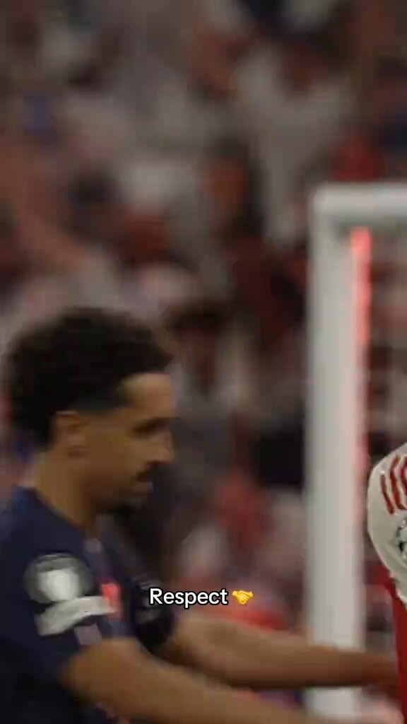 Marquinhos UEFA RESPECT award moment