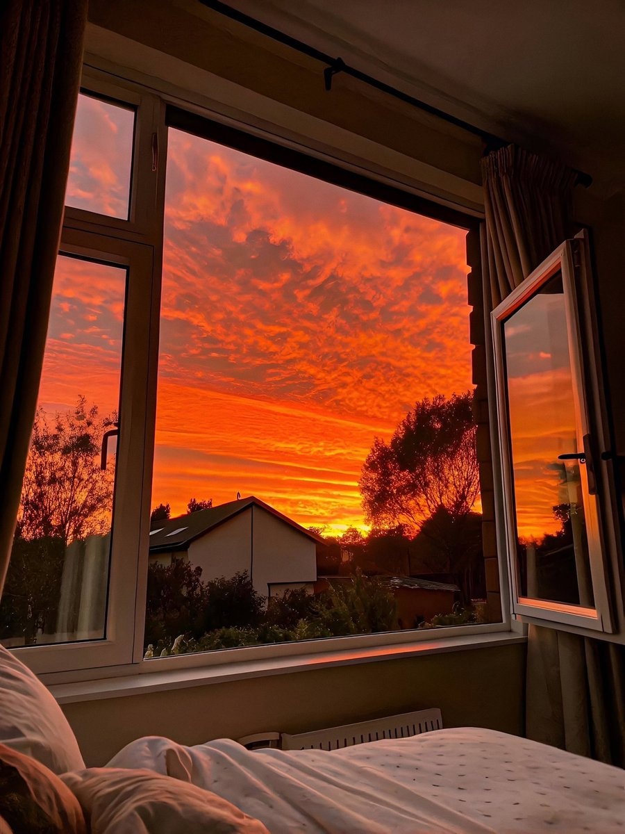 sunset view from bedroom window (photo 2 of 2)
