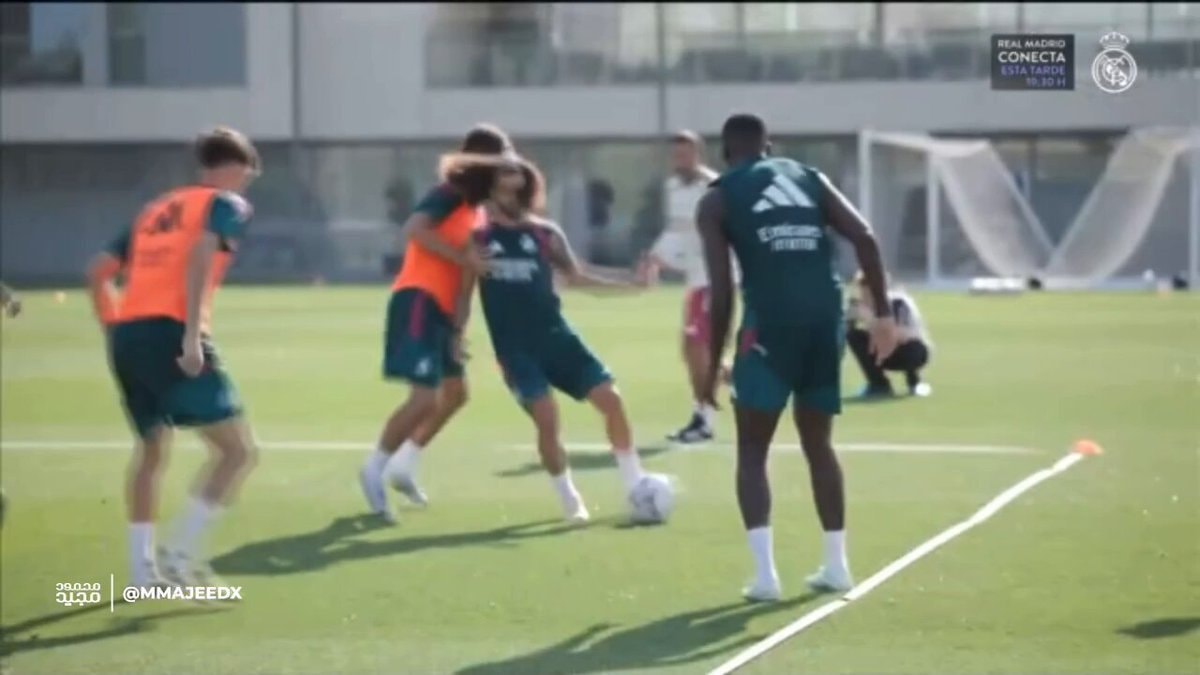 Mbappé Cucurella Real Madrid training