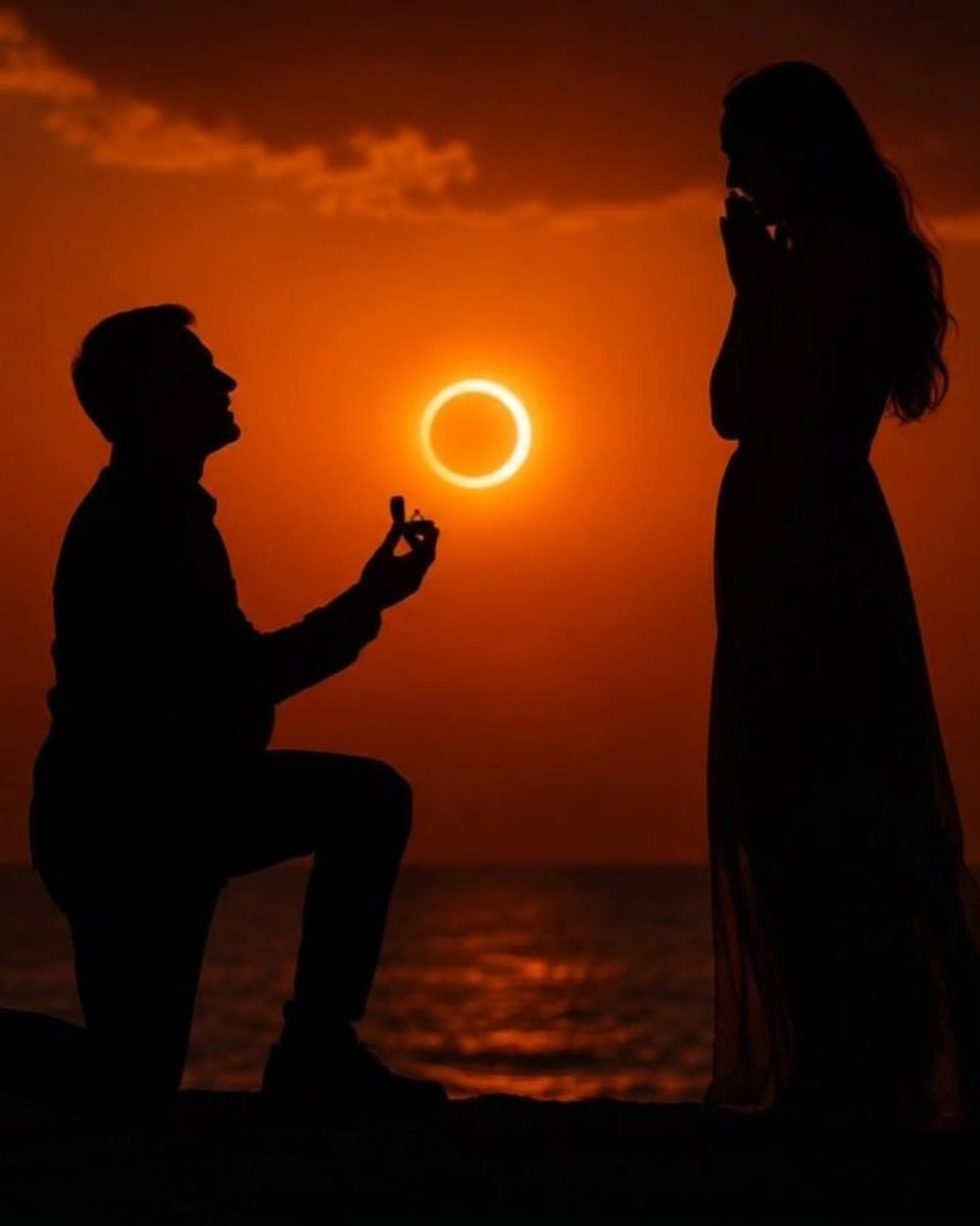 Man proposes during solar eclipse (photo 2 of 2)