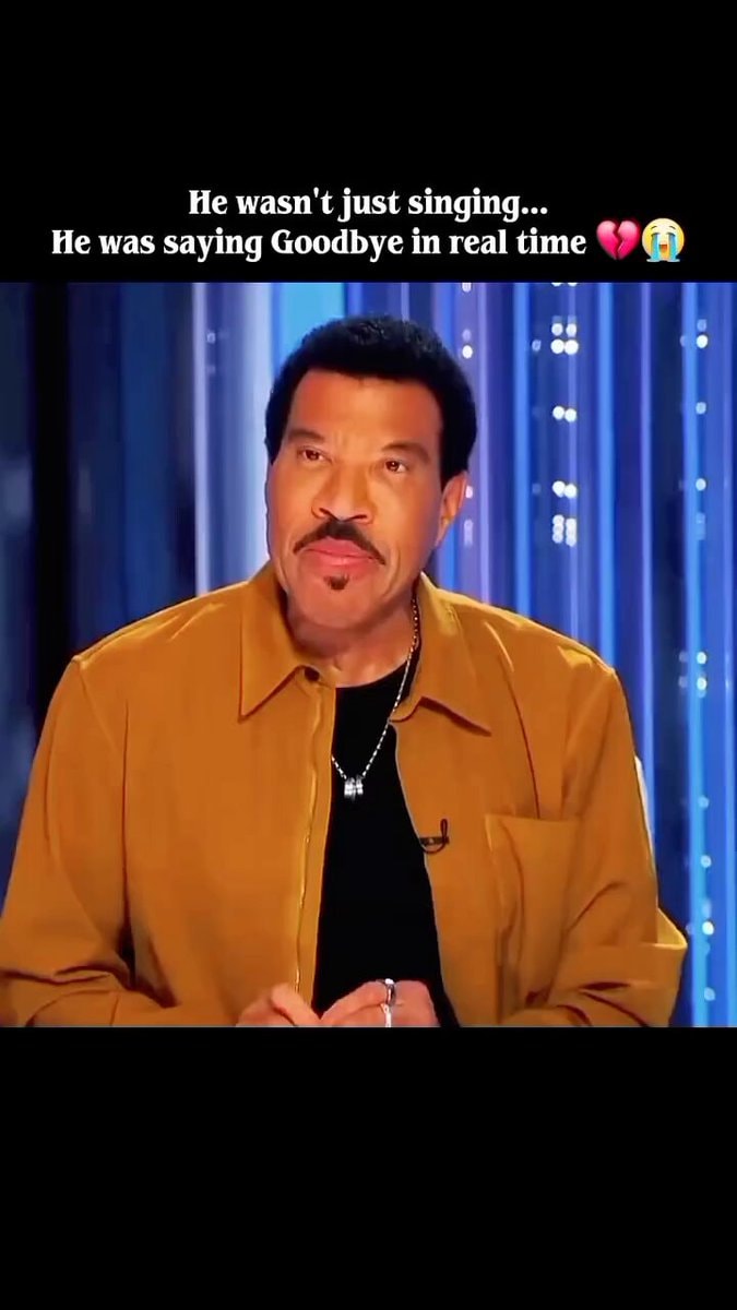 Lionel Richie goodbye moment