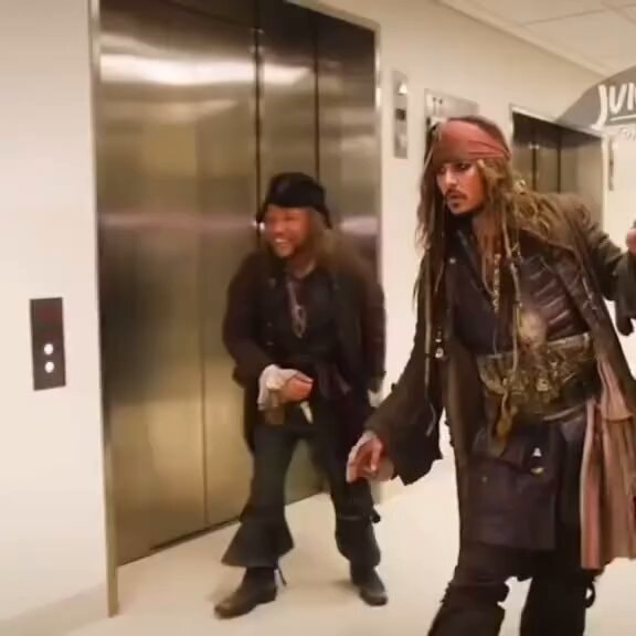 Johnny Depp Captain Jack Sparrow hospital visits