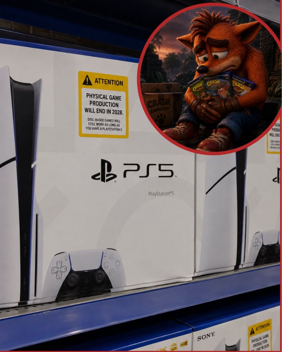 PS5 sticker physical games ending 2028