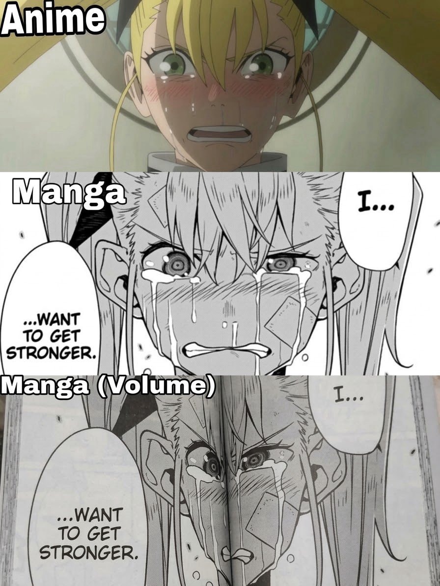 anime manga volume comparison