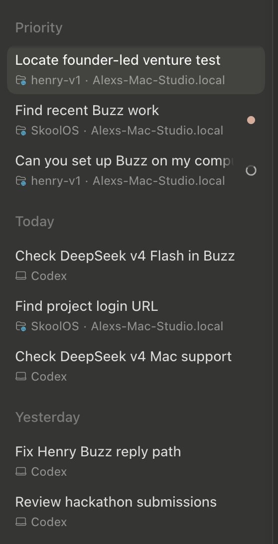 Codex activity view inbox mode (photo 2 of 2)