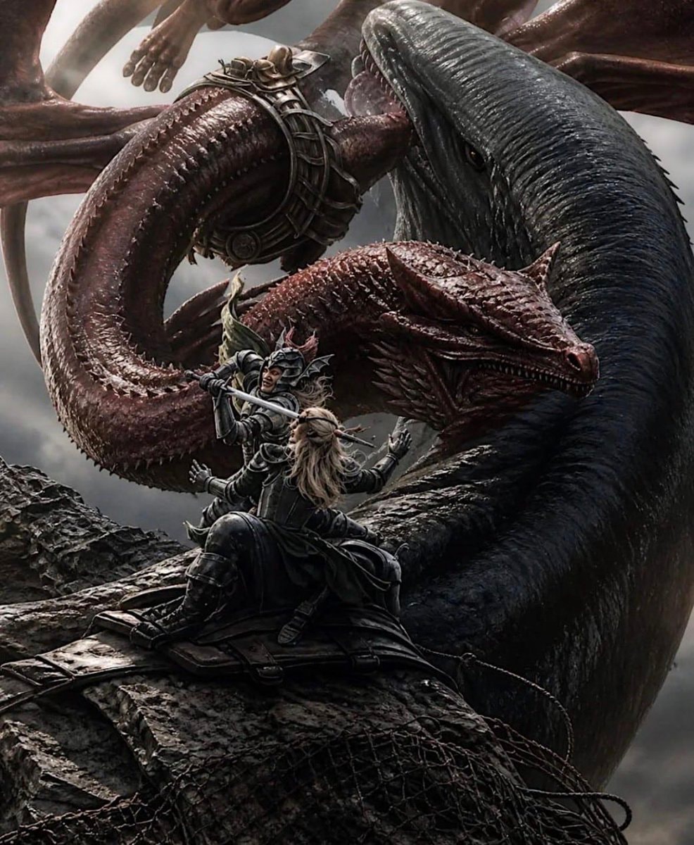 Caraxes vs Vhagar size and ferocity