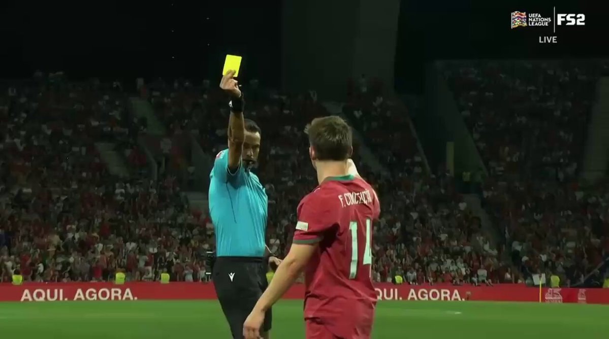 Francisco Conceicao red card thumbs up