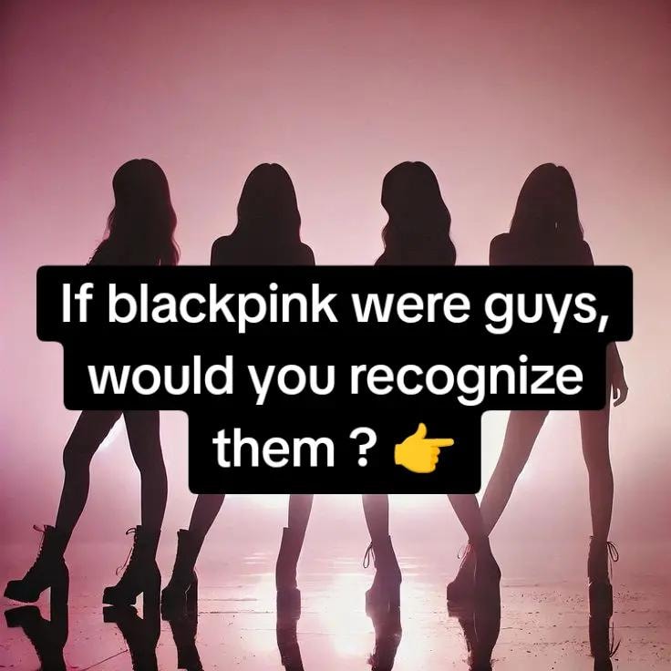 Blackpink gender-swap