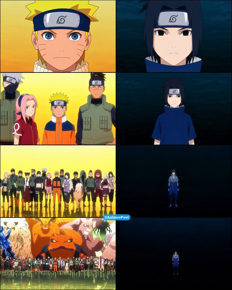 Naruto and Sasuke divergent paths